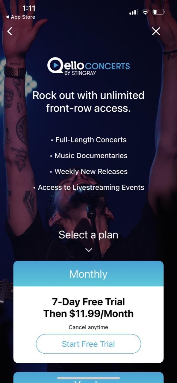 Qello: Watch Concerts & Docs