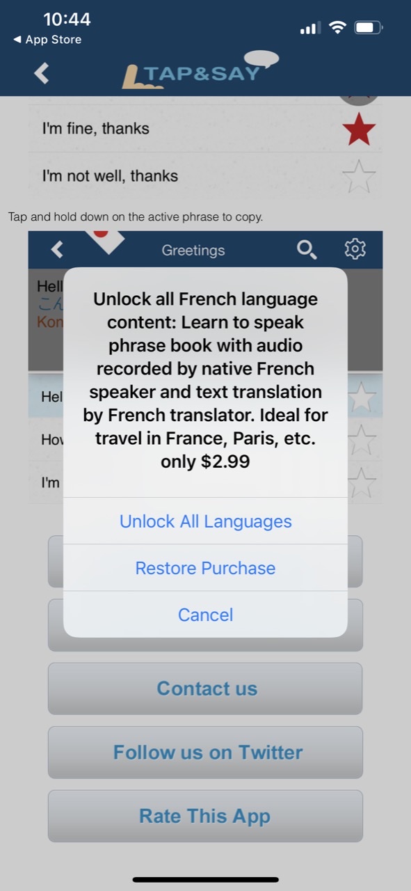 Tap & Say - Travel Phrasebook