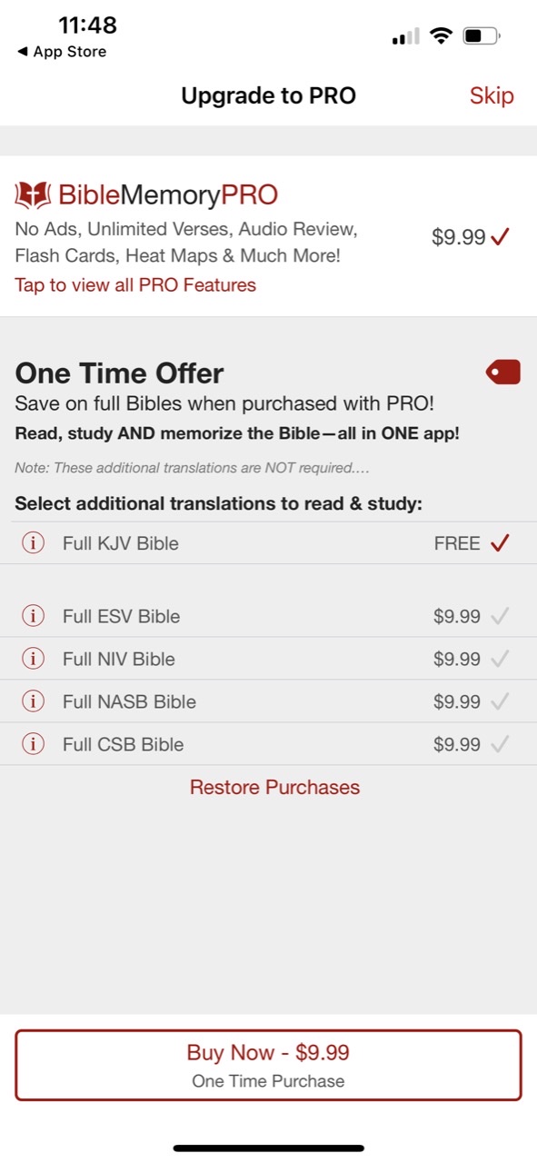 The Bible Memory App