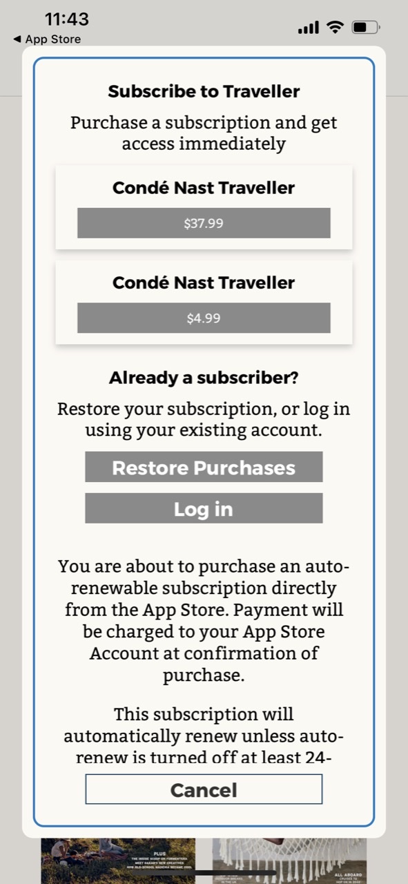 Condé Nast Traveller Magazine