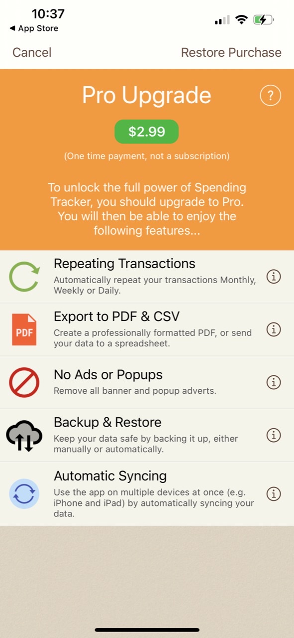 Spending Tracker