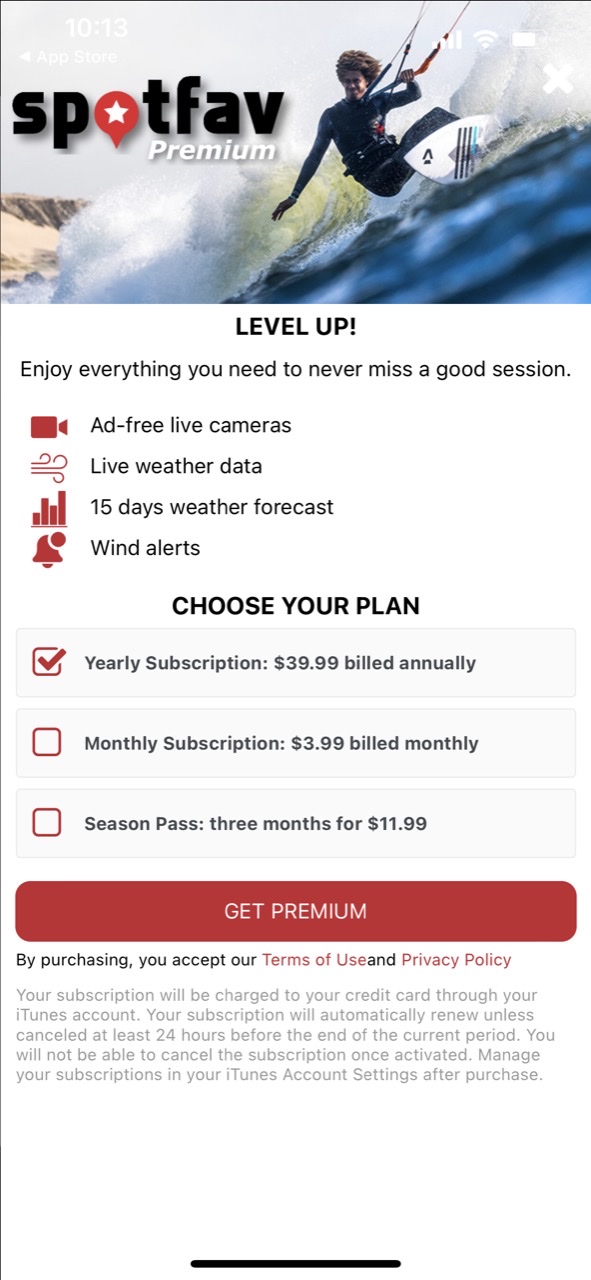 Spotfav: Live Cams & Weather