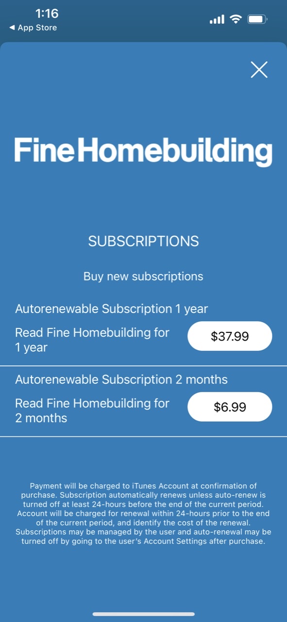 Fine Homebuilding Magazine