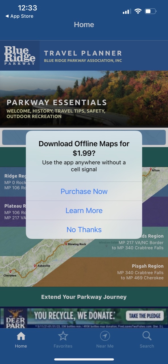 Blue Ridge Pkwy Travel Planner