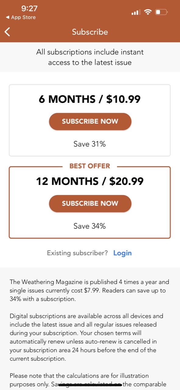 The Weathering Magazine App