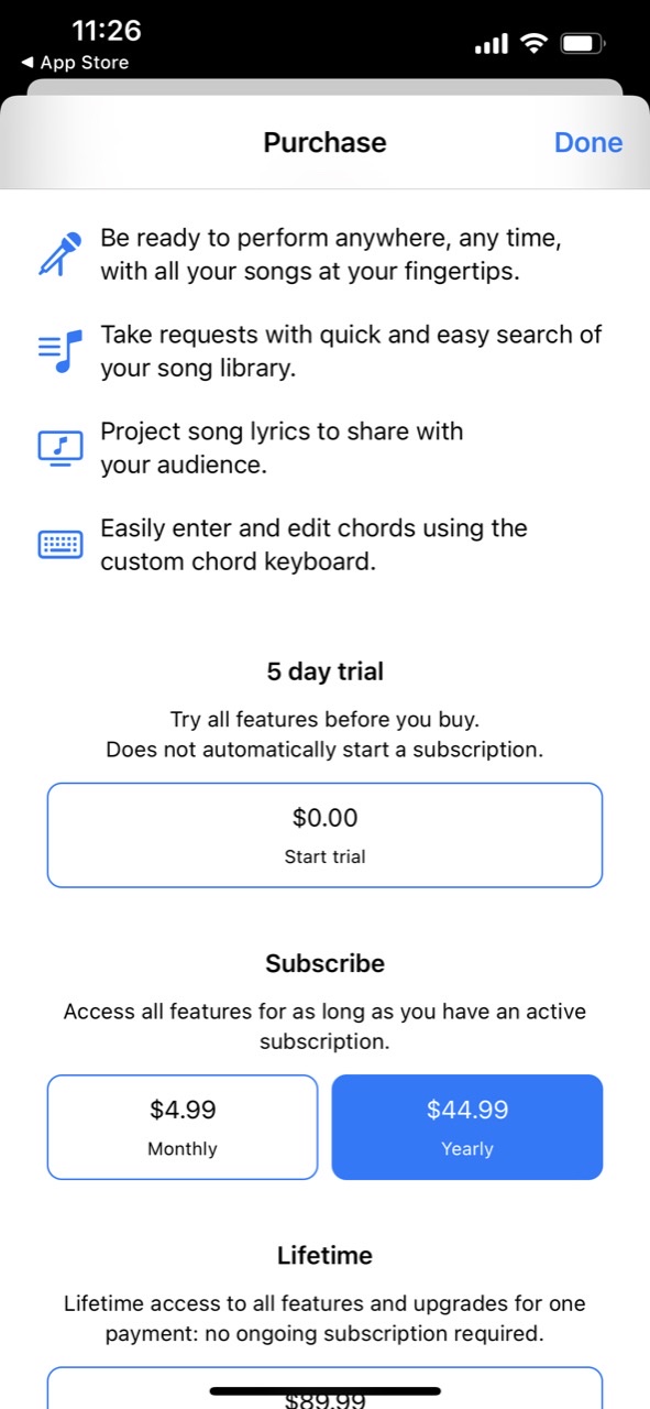 SongSheet Pro Setlist helper
