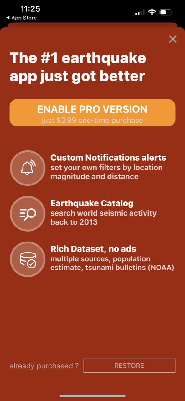 Earthquake - alerts and map