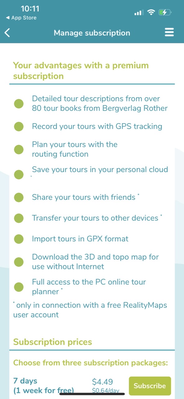 RealityMaps 3D tour planner