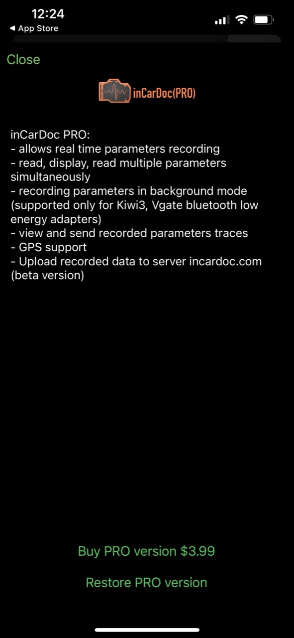 inCarDoc OBD2 ELM327 Scanner