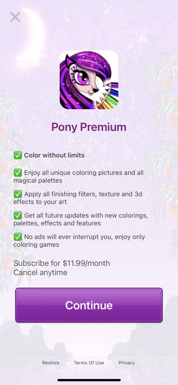 PONY Coloring Pages for Girls