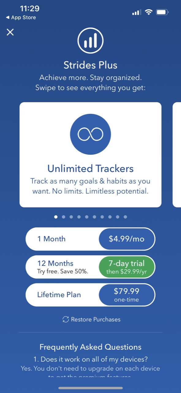 Strides: Habit Tracker + Goals