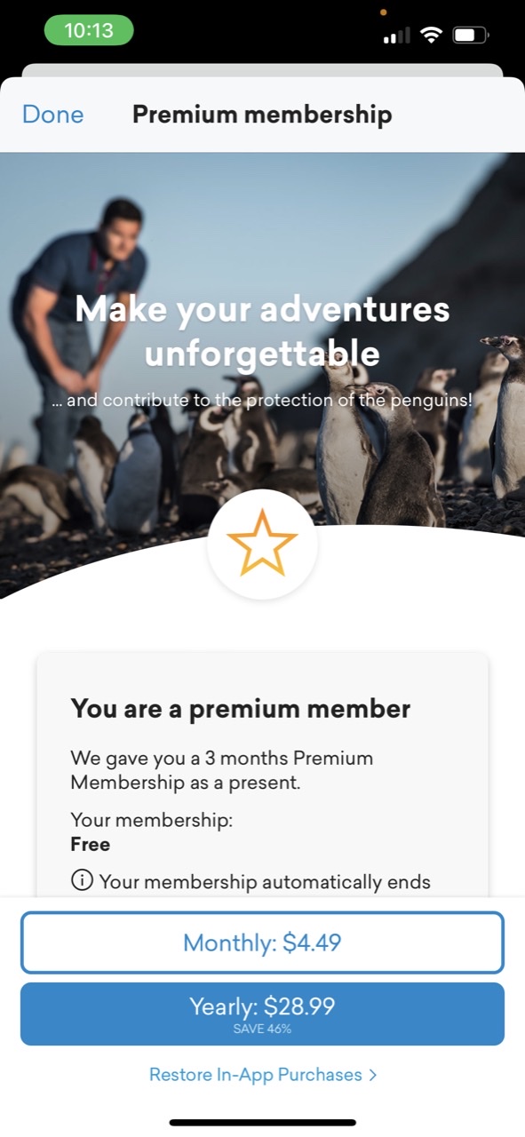 FindPenguins: Travel Tracker