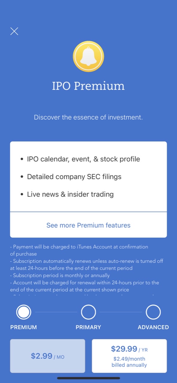 IPO Stocks Market Calendar