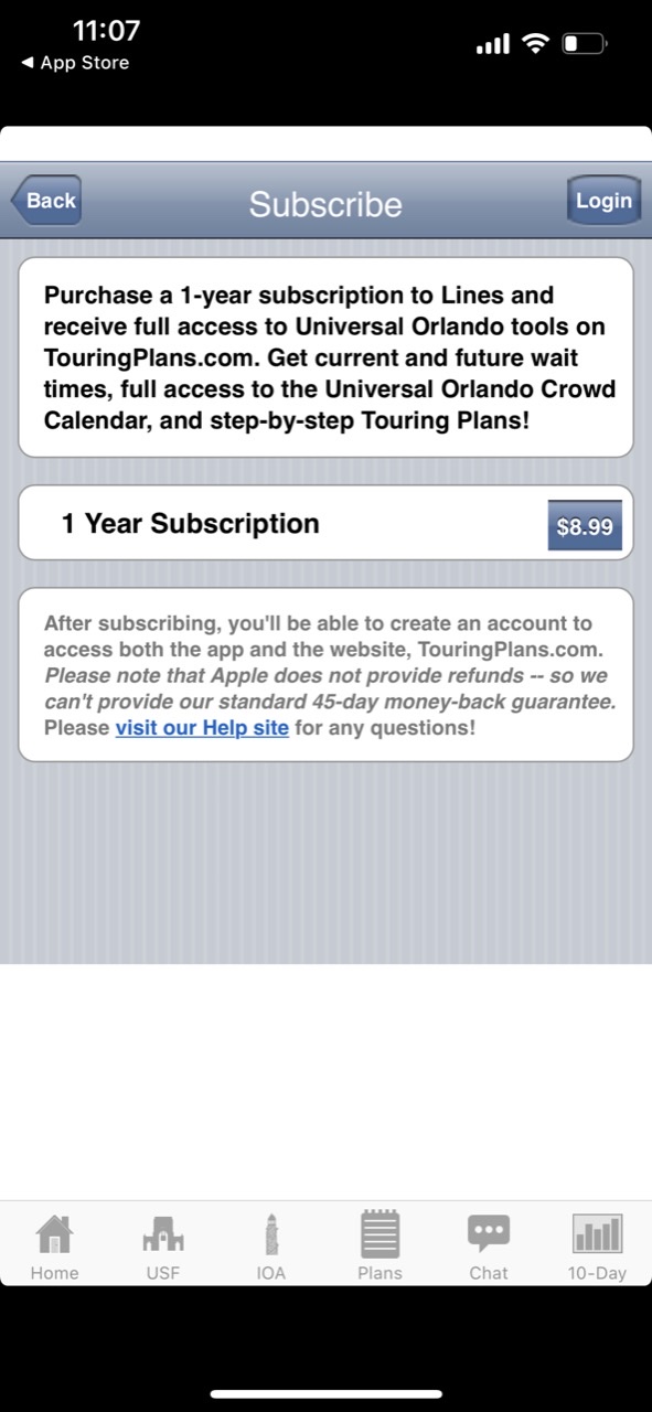 TouringPlans Lines Universal Orlando (Unofficial)