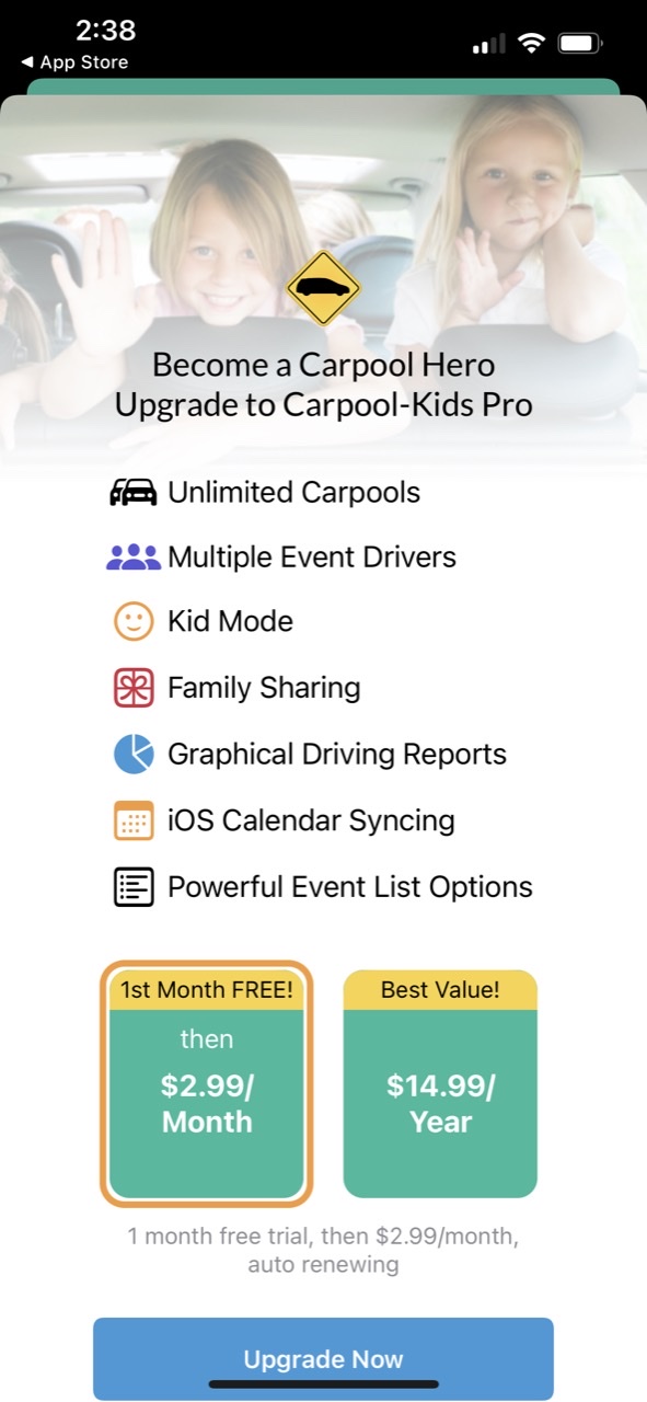 Carpool Kids: Family Calendar