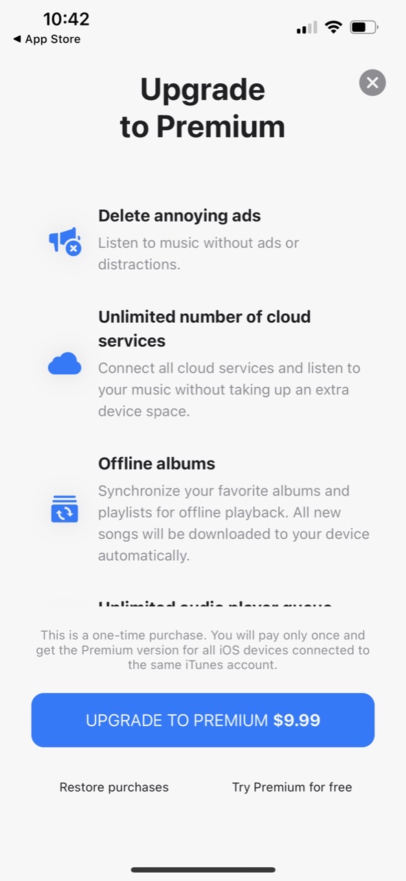Evermusic offline music player