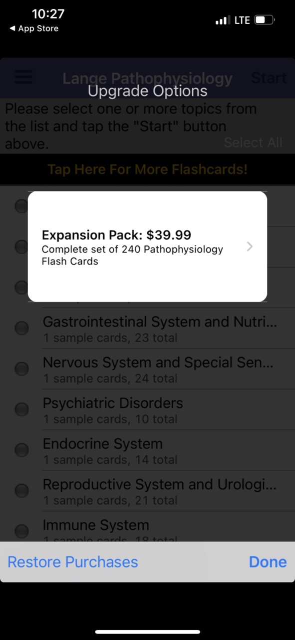 Pathophysiology Lange Flash Cards