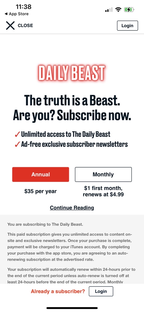 The Daily Beast App