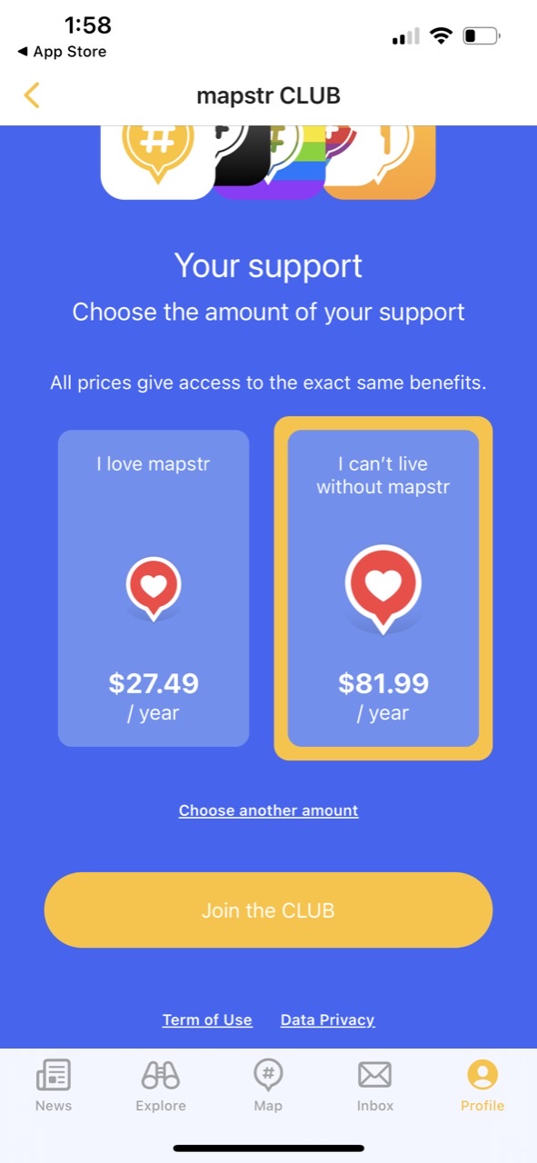 Mapstr, save & share places