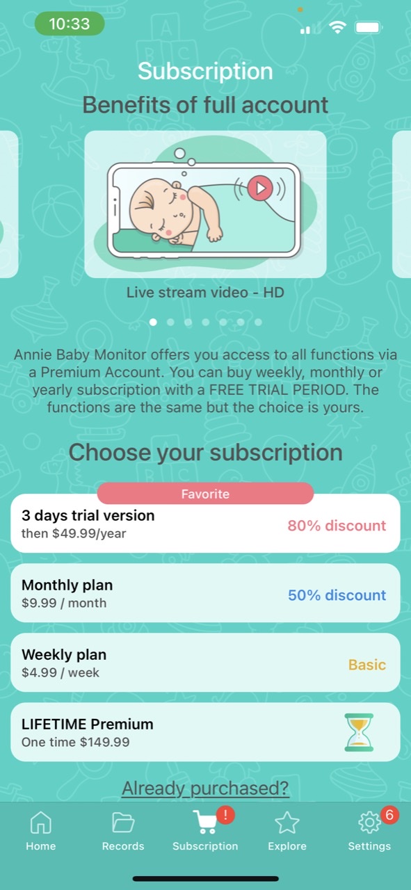 Annie Baby Monitor: Nanny Cam