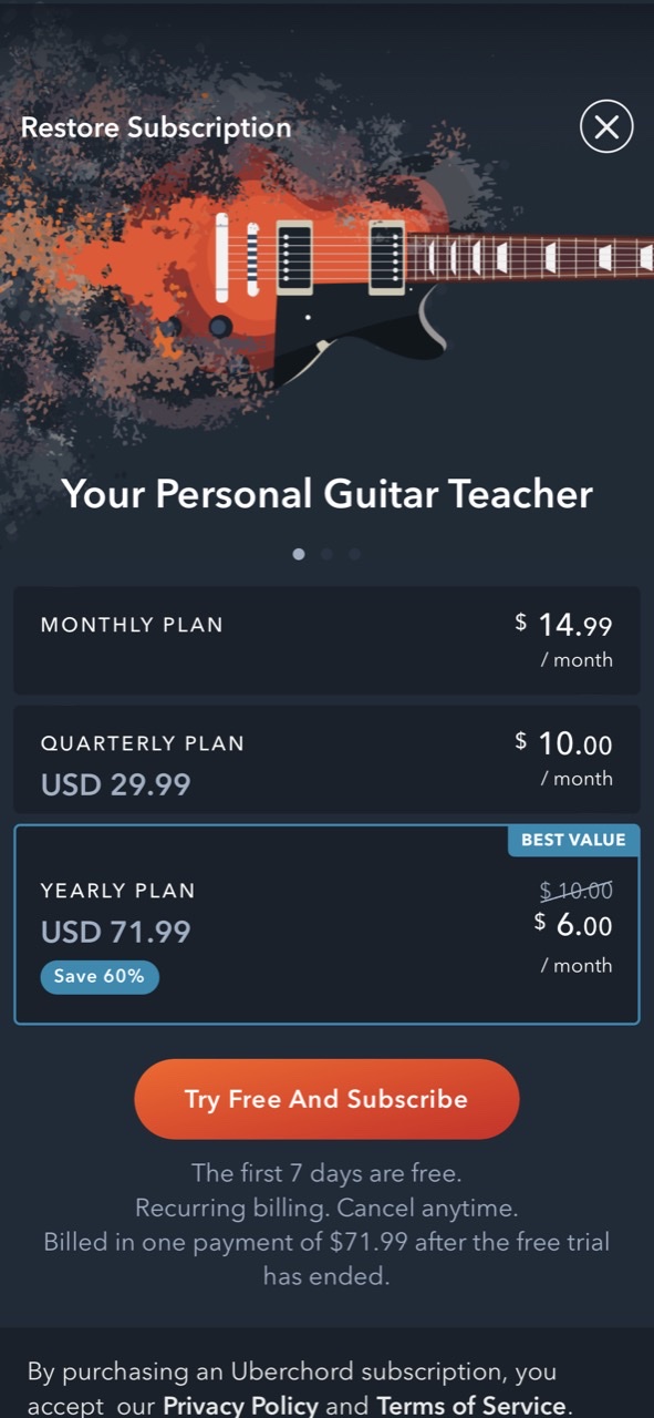 Uberchord | Guitar Learning