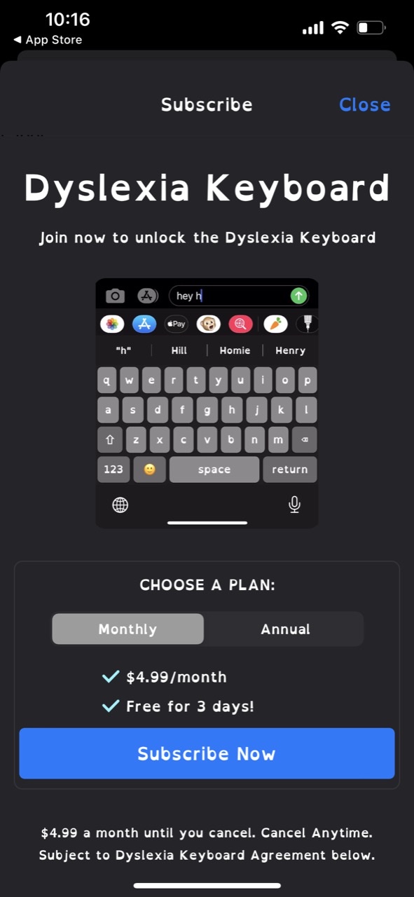 Dyslexia Font Keyboard & Pal
