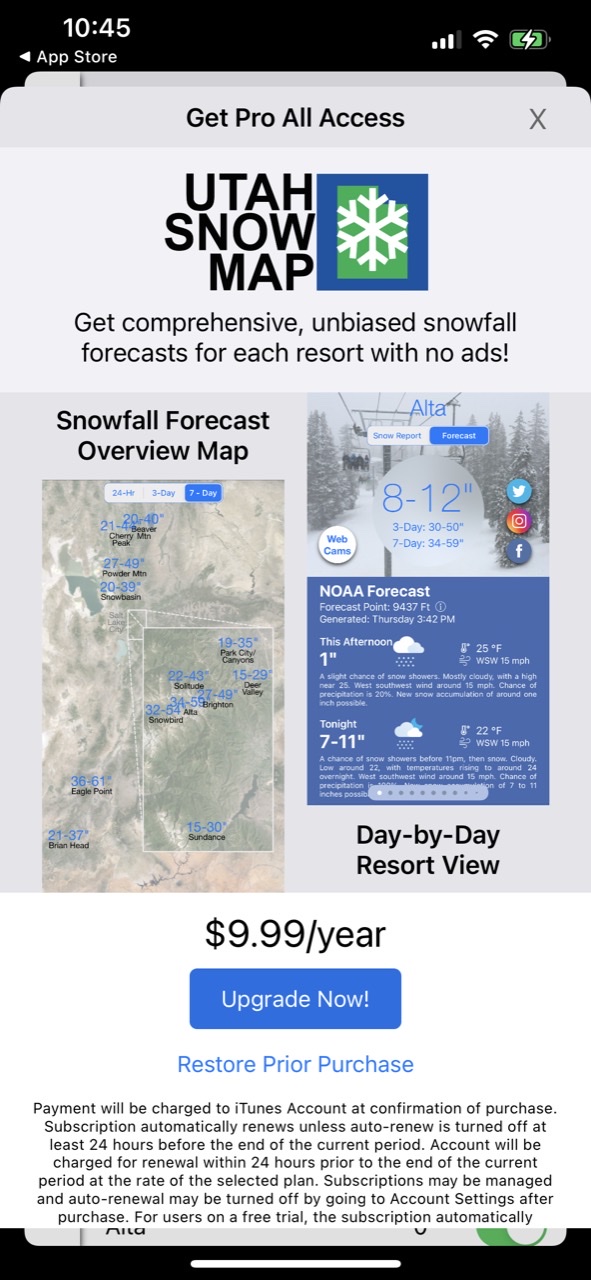 Utah Snow Map & Webcams
