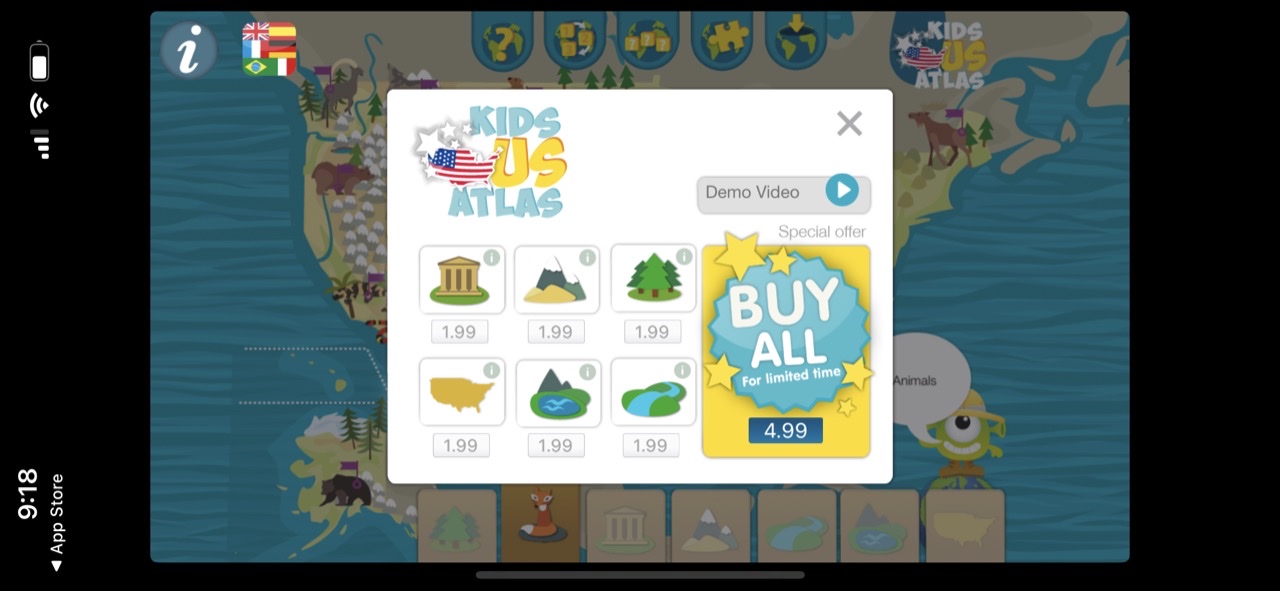 Kids US Atlas - United States Geography Games