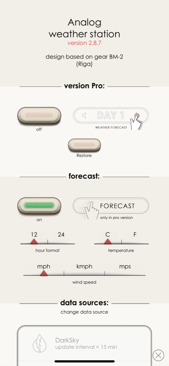 Weather Station: barometer app