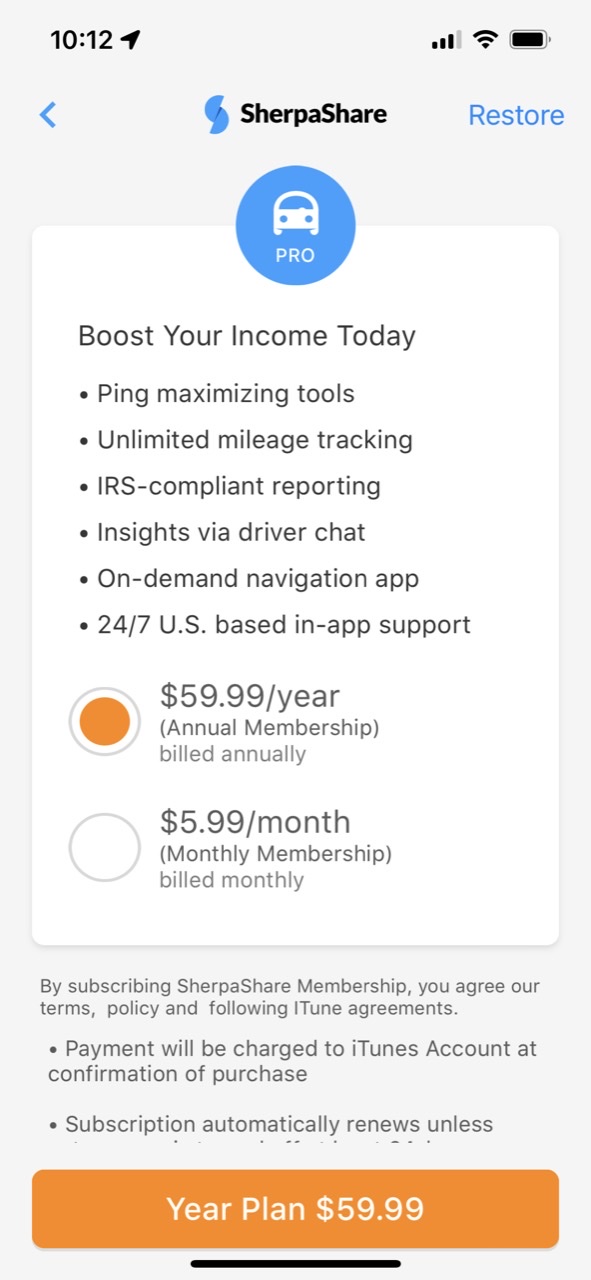 SherpaShare - Driver Assistant