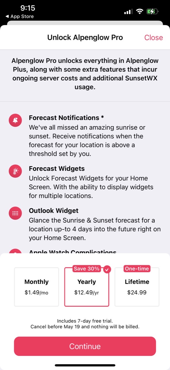 Sunset Predictions: Alpenglow