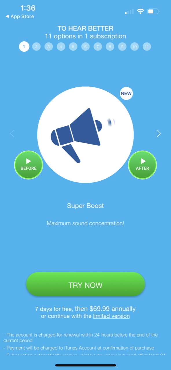 HEARING AID APP:PETRALEX 4 EAR
