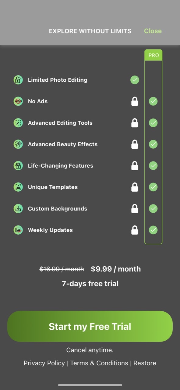 Photolift - Face & Body Editor