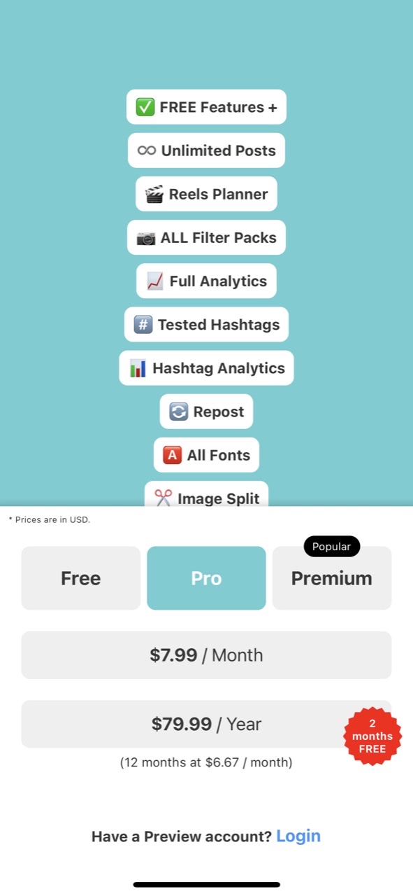 PREVIEW: Planner for Instagram
