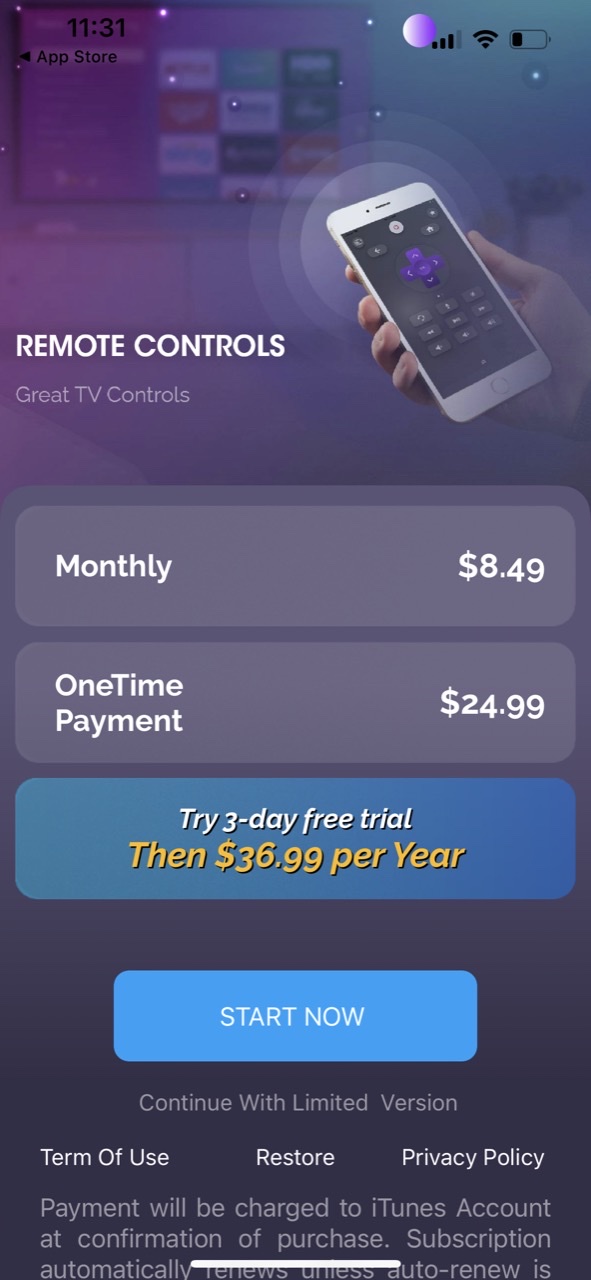 Remote for Roku TV App