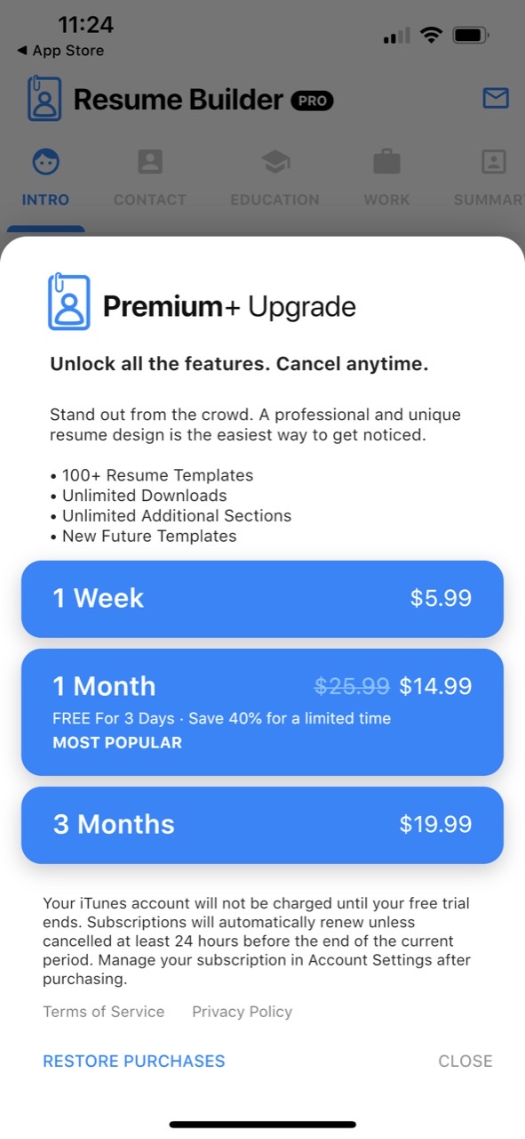 Resume Builder+ Free Edition