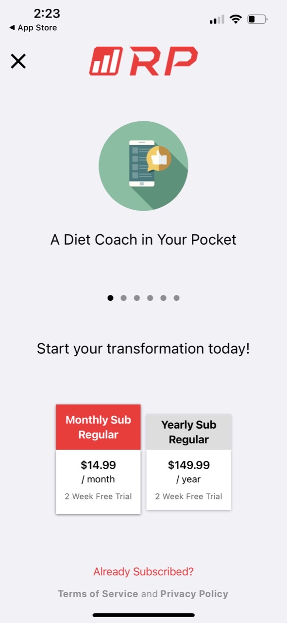 RP Diet Coach & Meal Planner