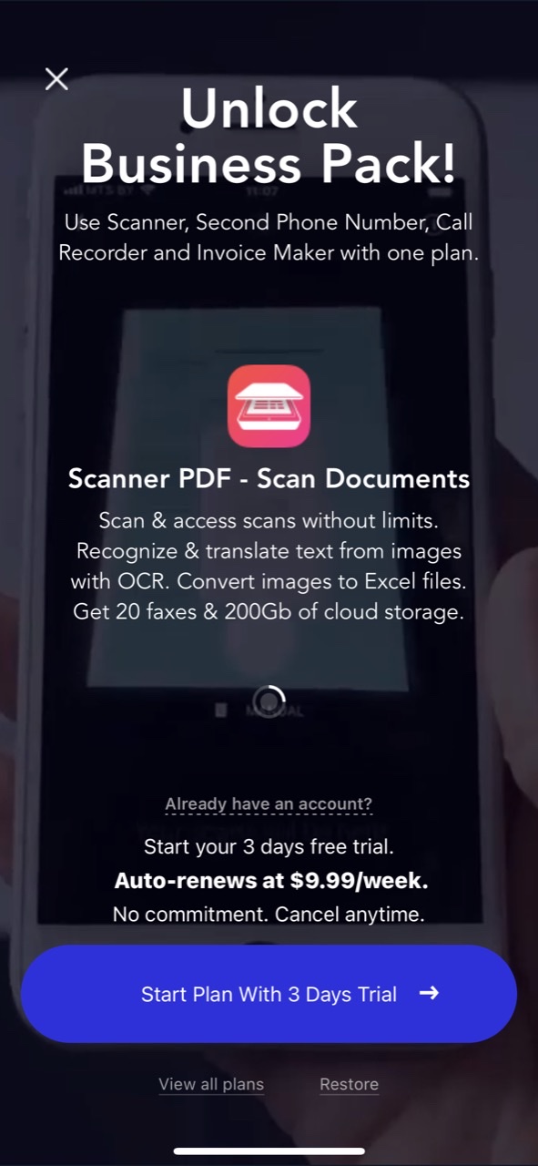 Scanner PDF – scan document