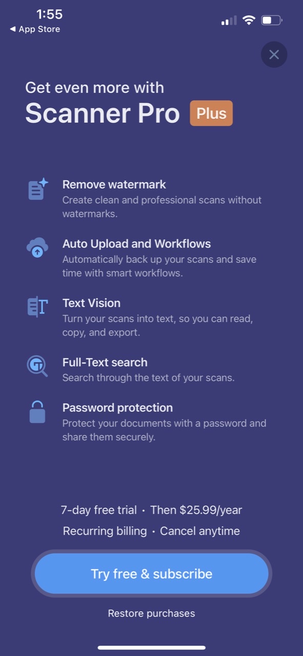 Scanner Pro - Scan Documents