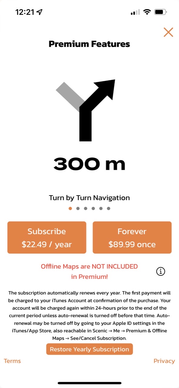 Scenic Motorcycle Navigation