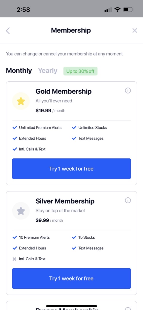 Stock Alarm - Alerts, Tracker