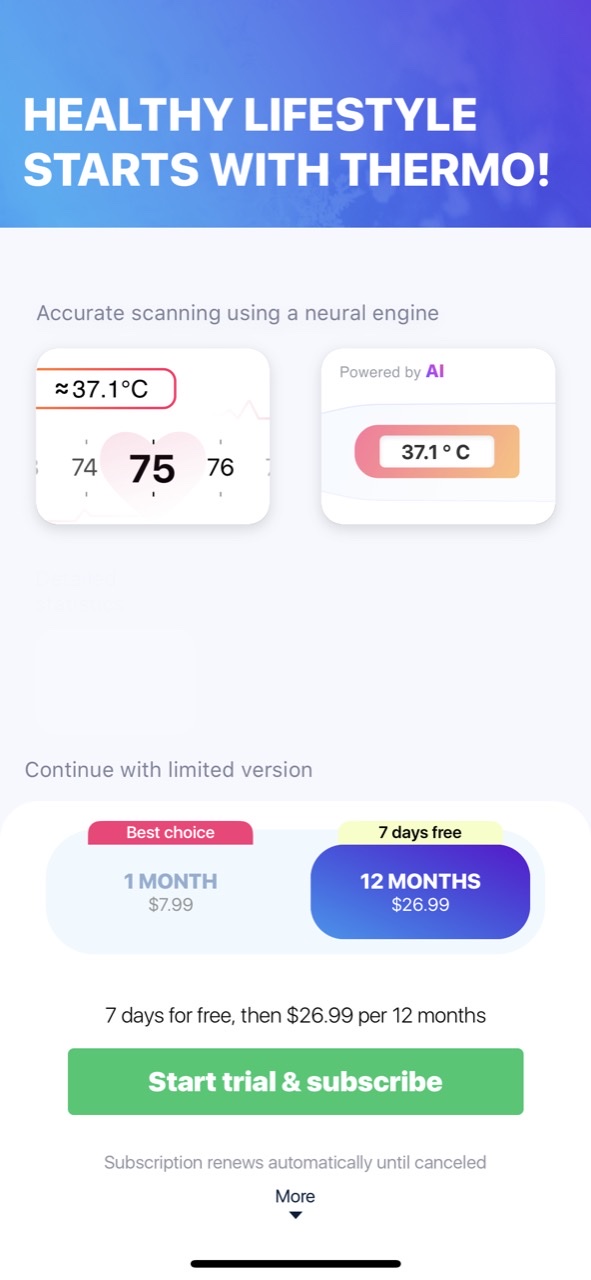 Thermo: Temperature Check In