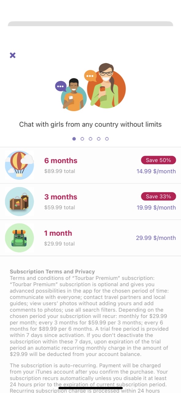 TourBar - international dating