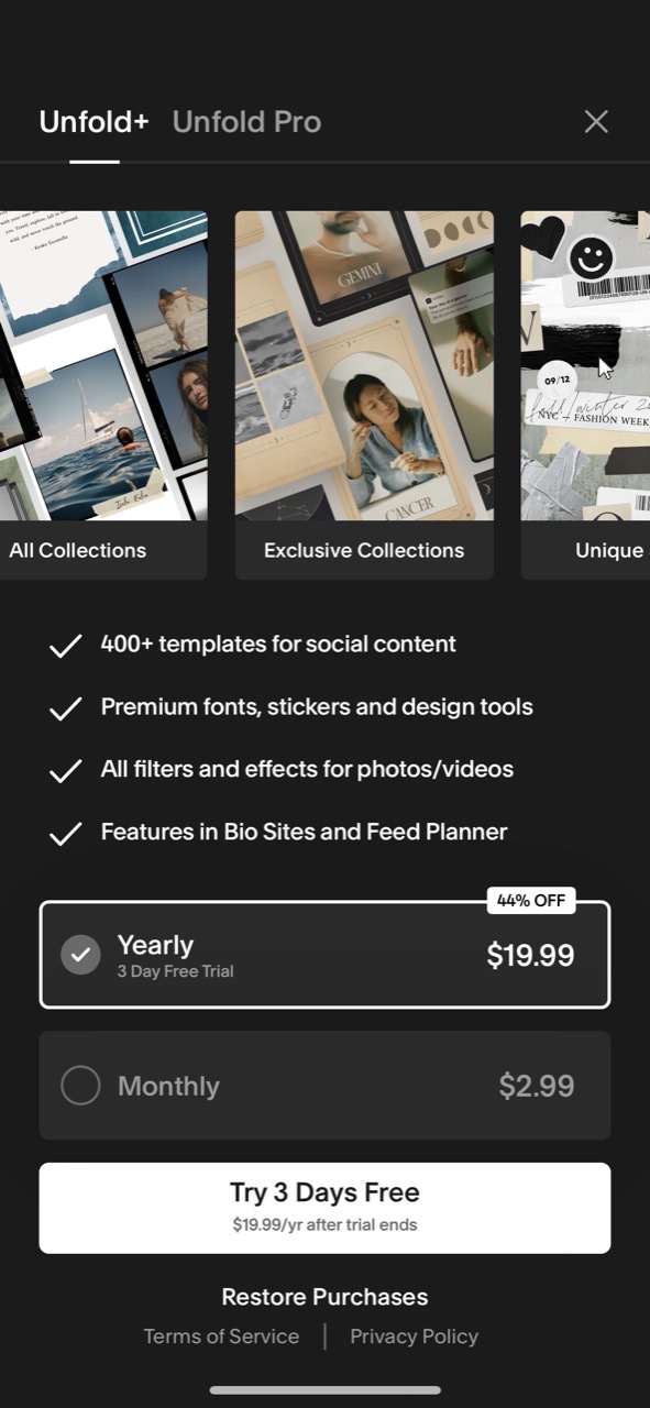 Unfold: Video & Photo Editor
