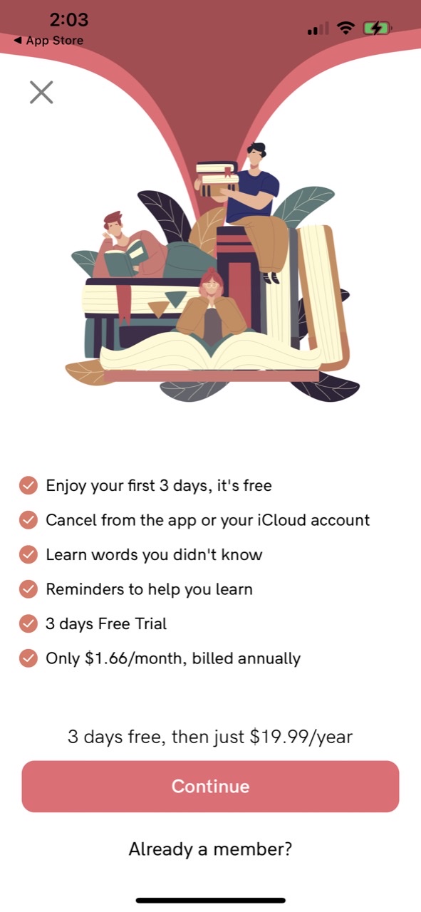 Vocabulary - Learn words daily